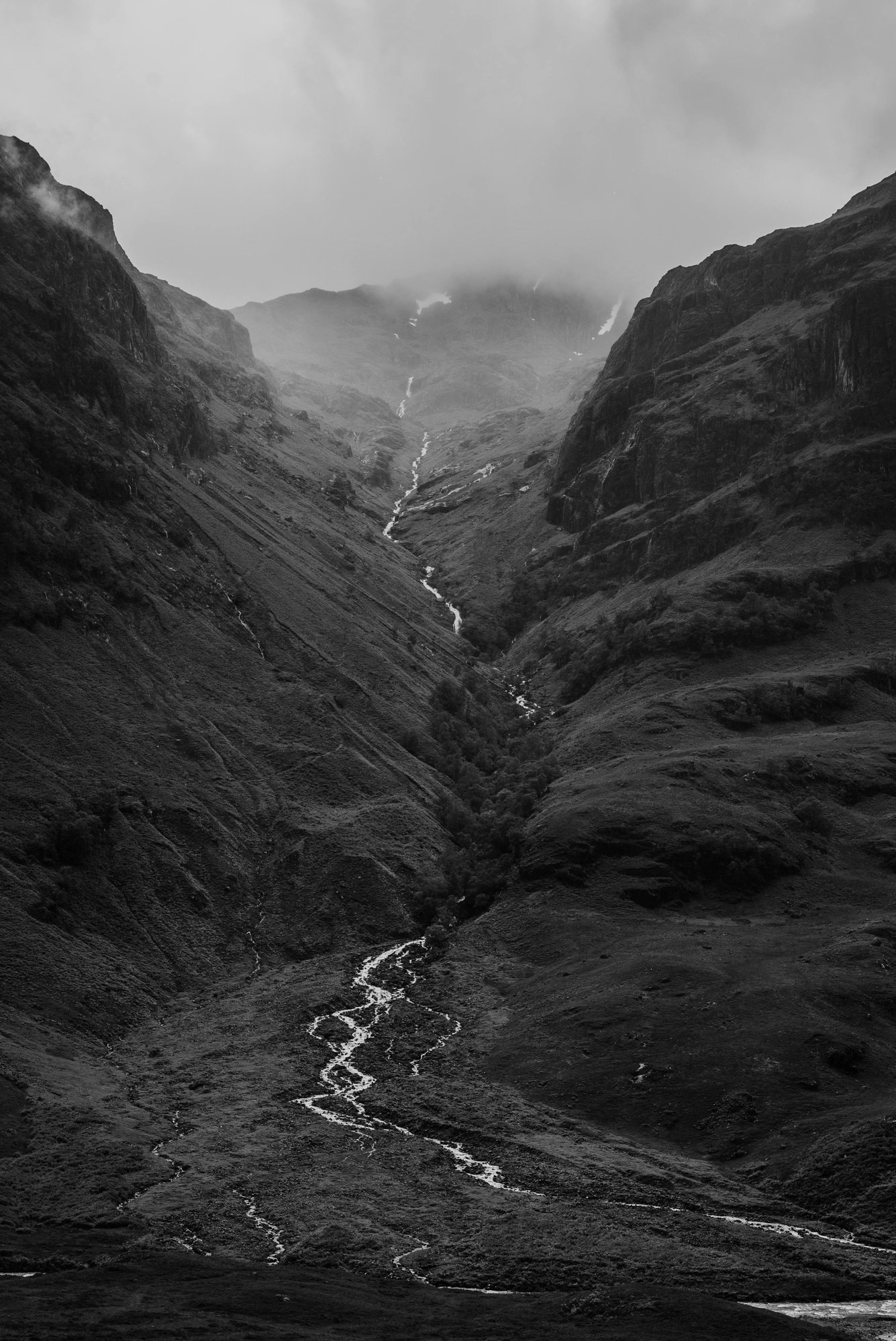 Green Mountain With River in the Middle